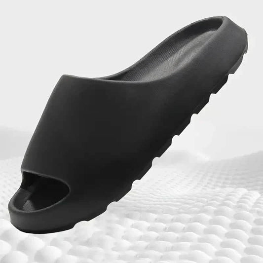Unisex Soft Slippers, Comfortable Indoor/Outdoor Slide Sandals, Non-slip Textured Design Footwear